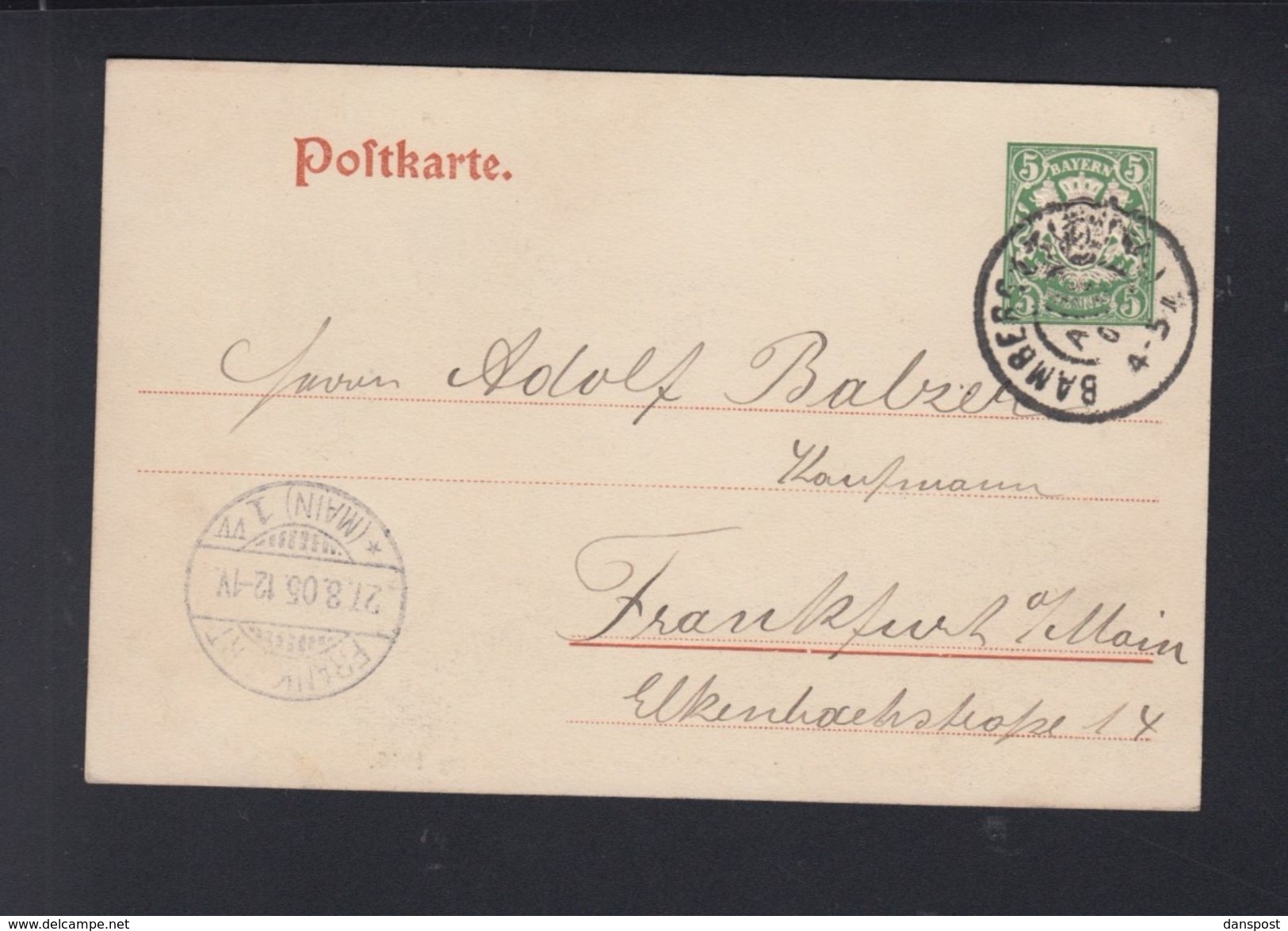 Bayern Bild-PK General-Versammlung Deutsch-Österreichischer Alpenverein Bamberg 1905 - Altri & Non Classificati