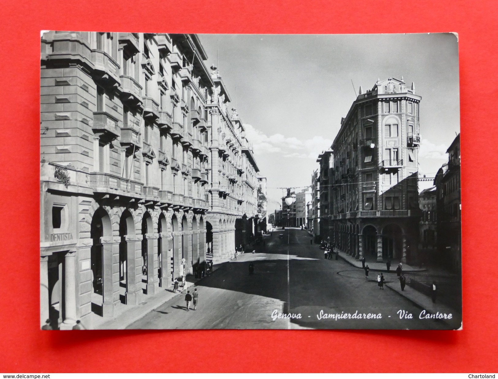 Cartolina Genova Sampierdarena - Via Cantore - 1949 - Genova