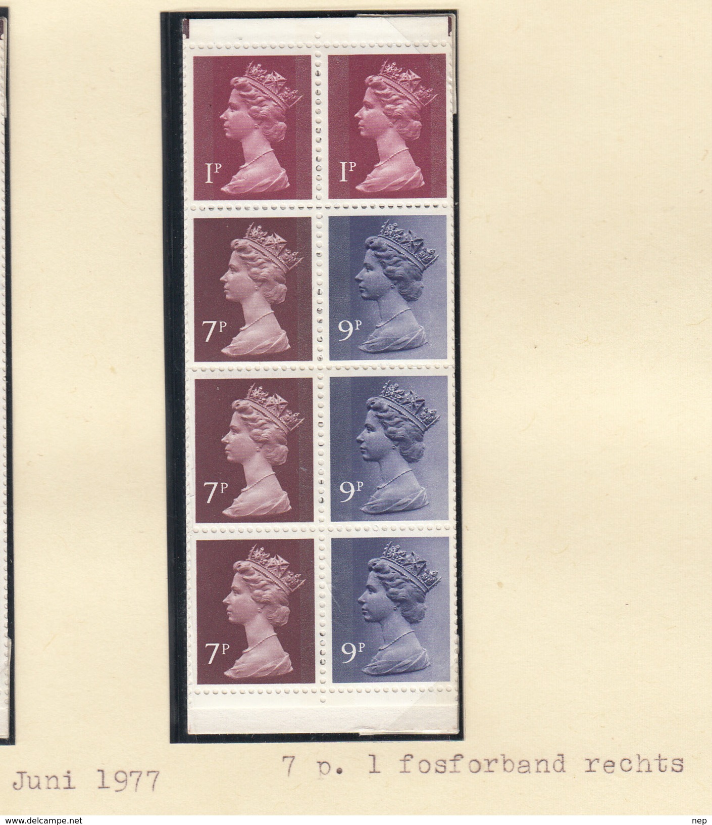 GROOT-BRITTANNIË - Michel - 1971/76 - Nr 562 C + 667 + 696 ( H-Blatt 80) - MNH** - Markenheftchen