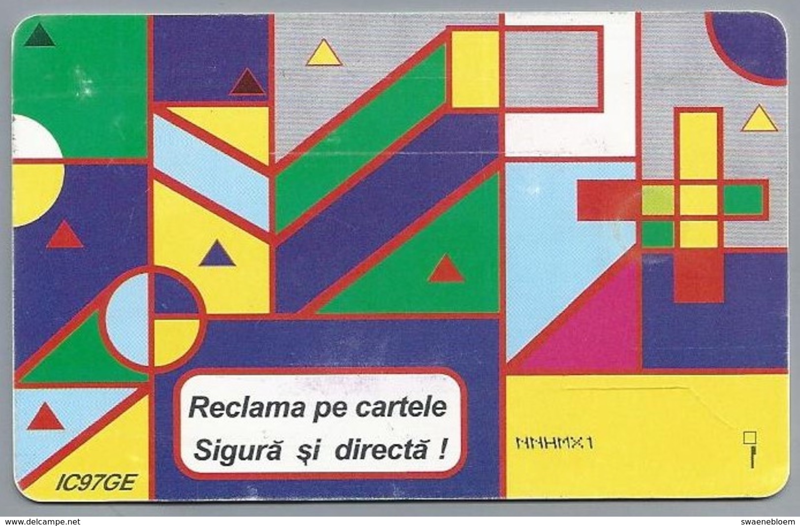 RO.- Telefoonkaart. ROM TELECOM. Cartela Telefonica. 40 000 Lei 1997. Reclama Pe Cartela Sigura Si Directa ! Roemenië. 2 - Roemenië