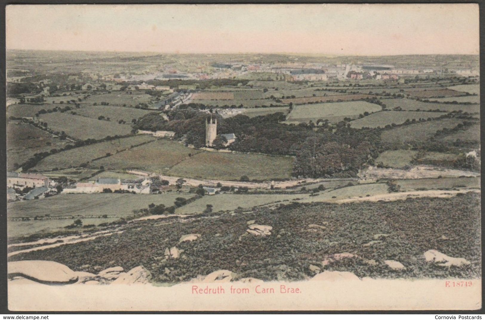 Redruth From Carn Brea, Cornwall, C.1905-10 - Stengel Postcard - Other & Unclassified