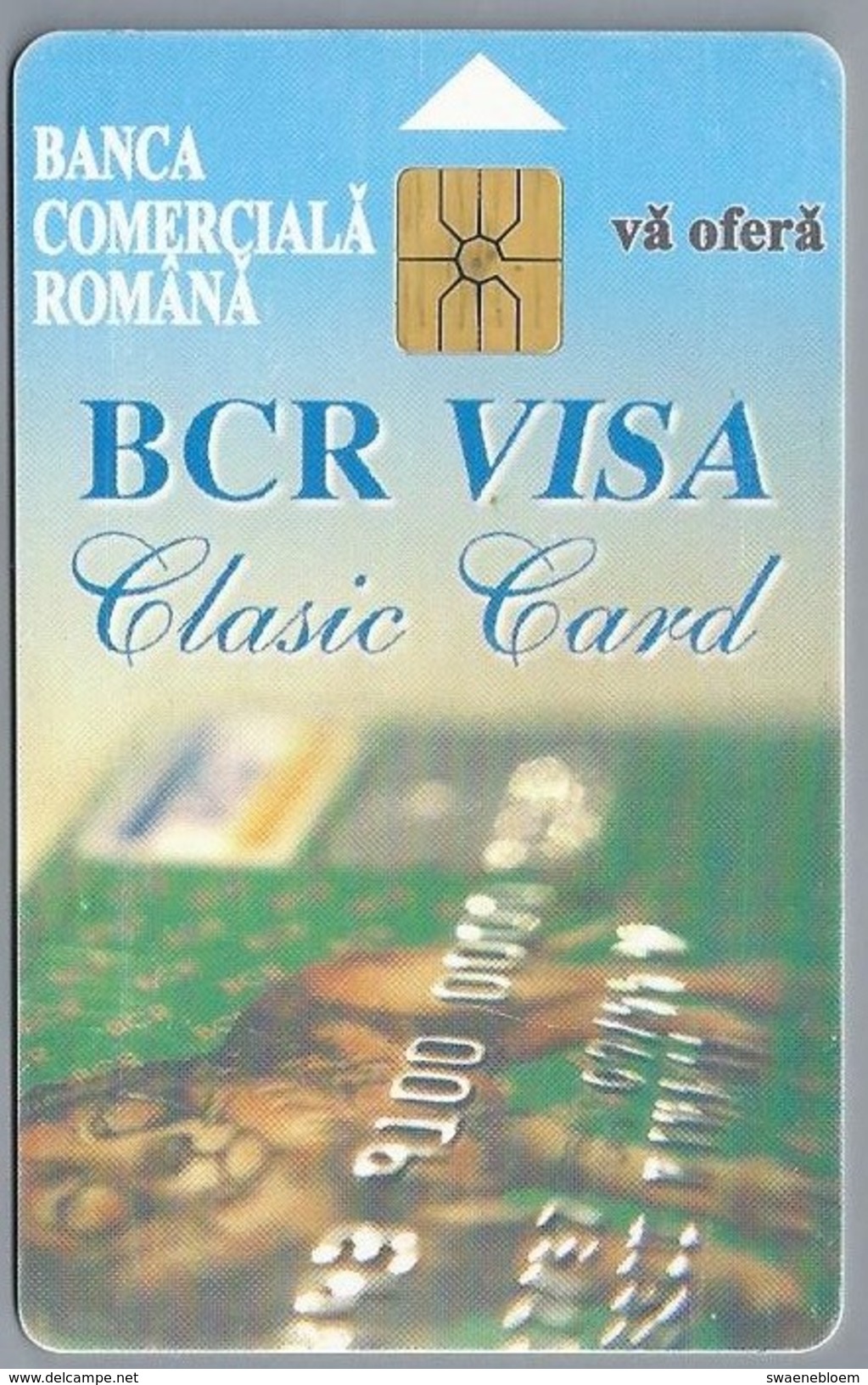 RO.- Telefoonkaart. ROM TELECOM. Cartela Telefonica. 20000 Lei. BANCA COMERCIALA ROMANA. BCR VISA Clasic Card. Roemenië. - Roemenië