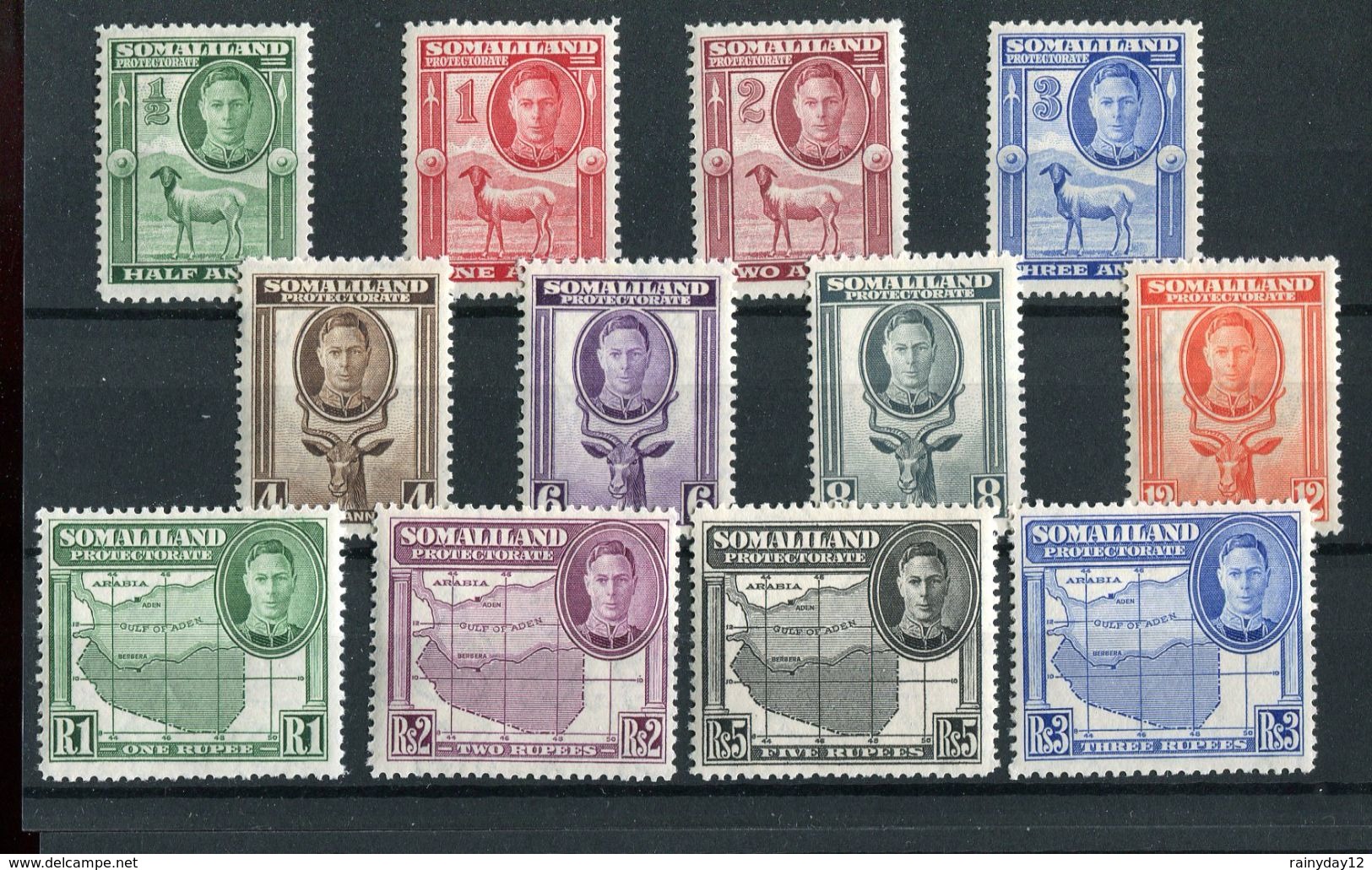 Somaliland KGVI 1942 Definitive Set Of 12 SG105/16 Mint Hinged - Somaliland (Protectorate ...-1959)