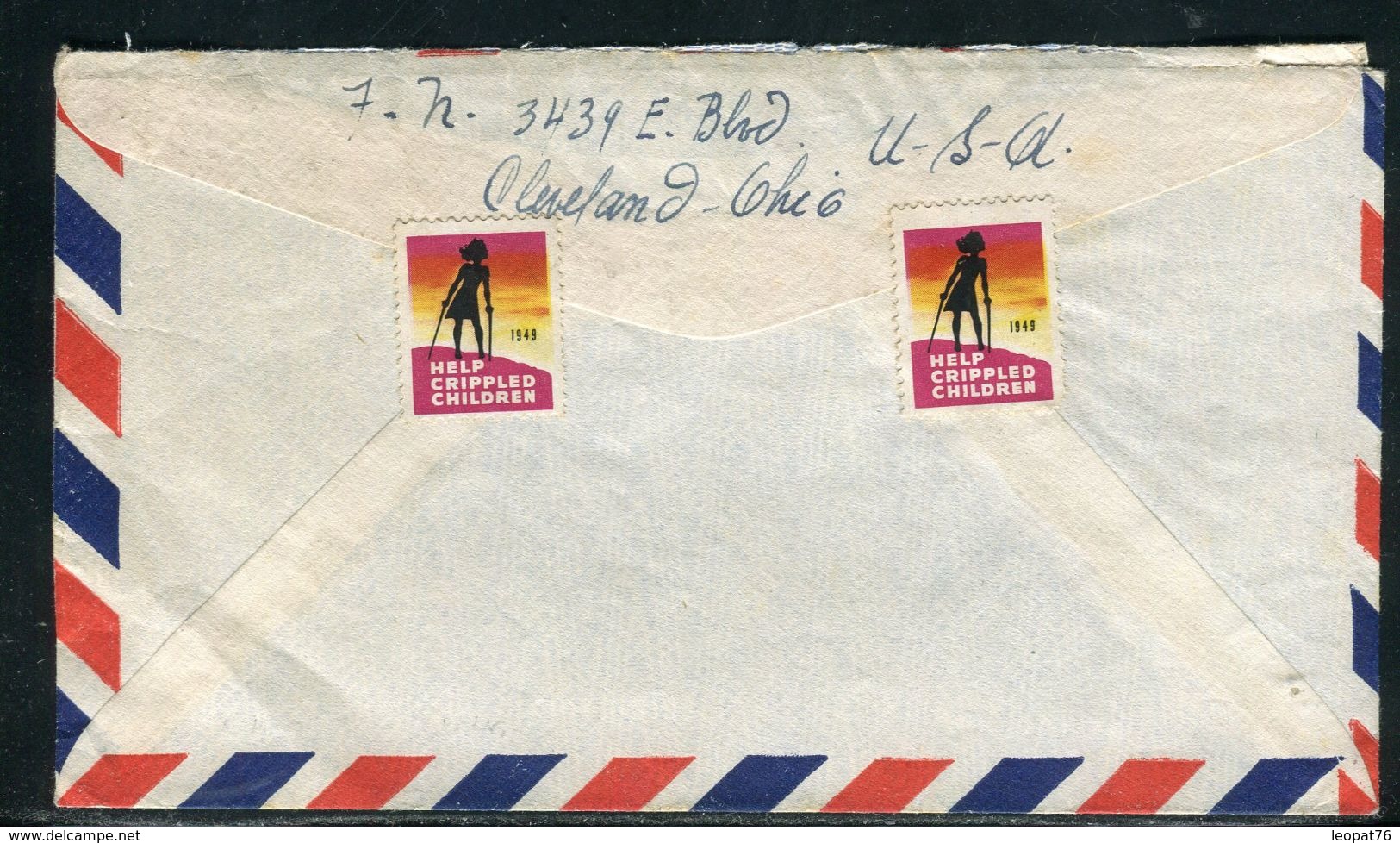 Etats Unis - Enveloppe De Cleveland Pour La Tchécoslovaquie En 1950 - Ref D279 - Cartas & Documentos