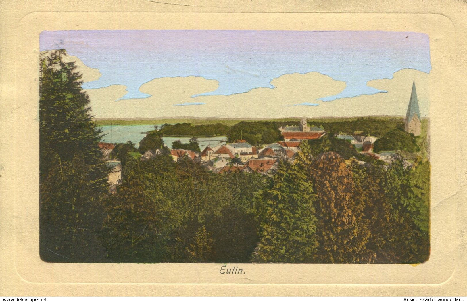 Eutin - Teilansicht Mit Kirche 1912 (002451) - Eutin