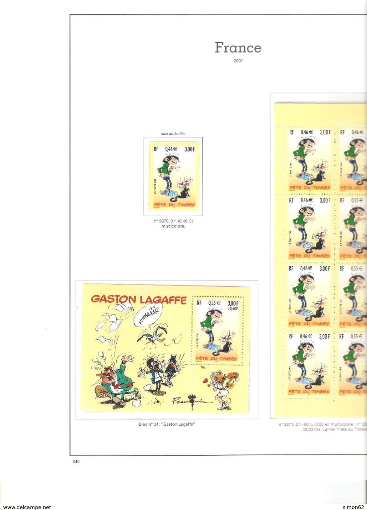 FRANCE COLLECTION COMPLETE ANNEE 1999/04** AVEC BLOCS  CARNETS  TIMBRES AUTOADHESIFS DANS ALBUM YVERT TELLIER AVEC POCHE