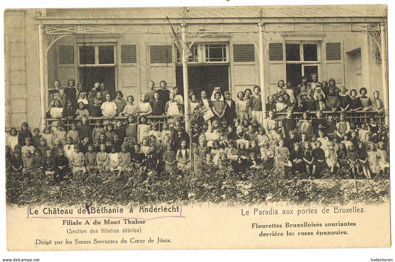 Anderlecht  :192., Le Château De Béthanie à Anderlecht ( 2 Scans) - Anderlecht