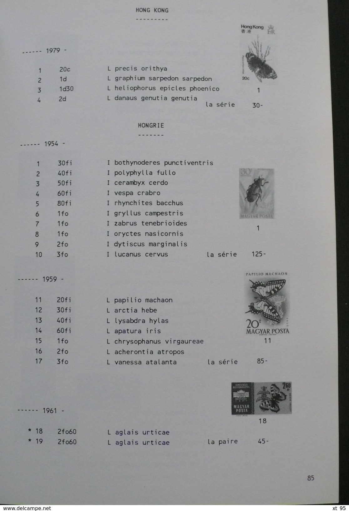 Catalogue API - Insectes Et Arachnides - 1989 - 190 Pages - Port 3.50€ - Autres & Non Classés