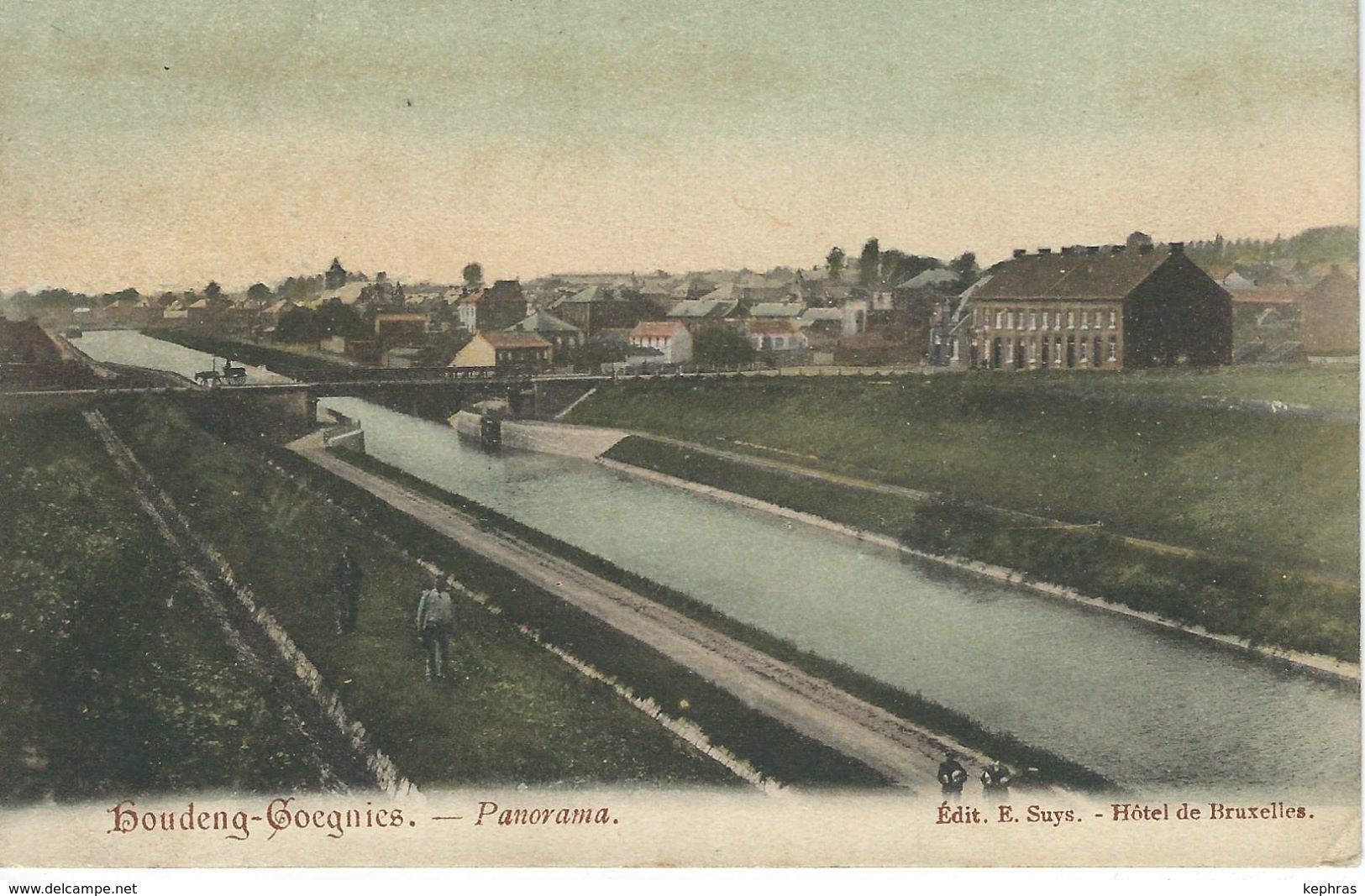 HOUDENG-GOEGNIES : Panorama - TRES RARE VARIANTE - Cachet De La Poste 1907 - La Louvière