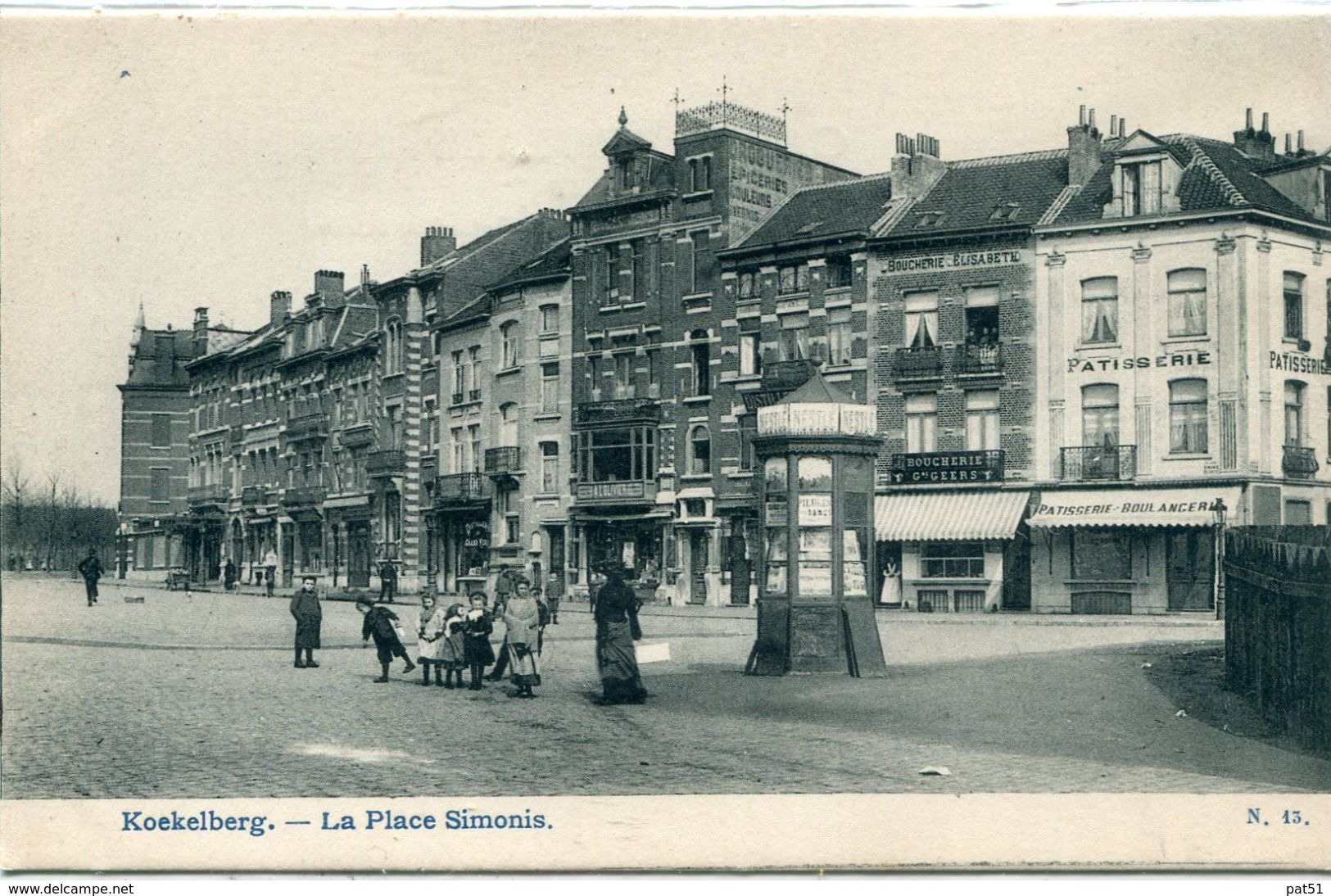 BELGIQUE - Bruxelles - Koekelberg : La Place Simonis - Koekelberg