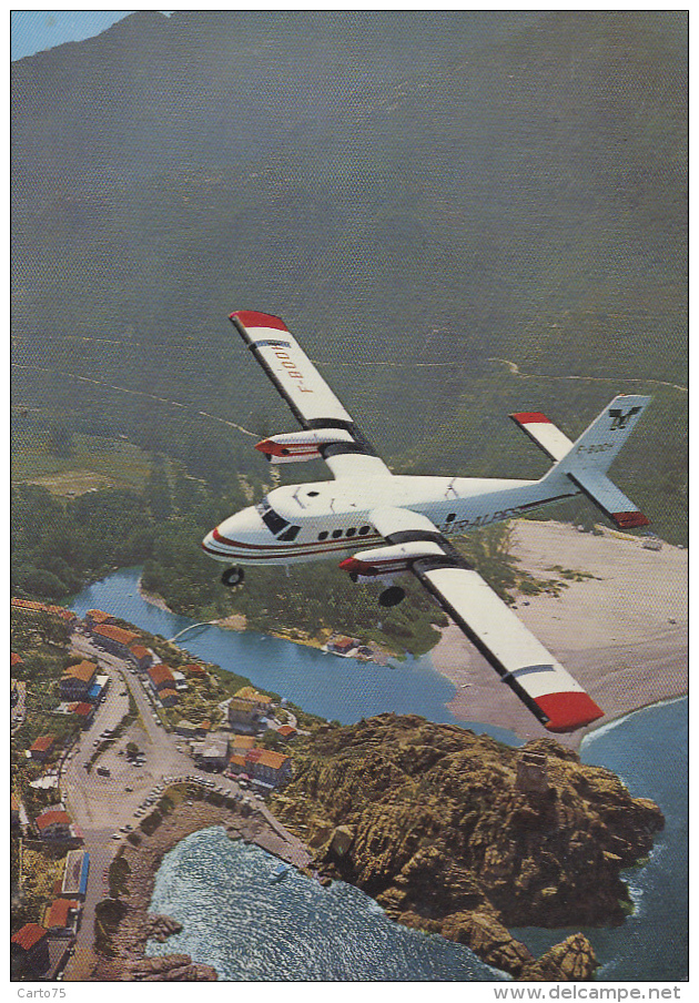 Aviation - Compagnie Aérienne Air-Alpes - Avion Twin Otter Baie De Porto Corse - 1946-....: Moderne