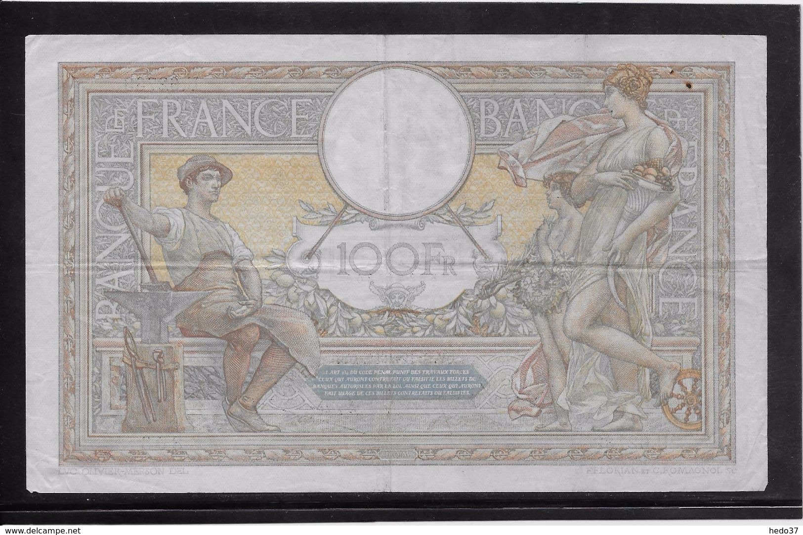 France 100 Francs Luc Olivier Merson - 8-12-1938 - Fayette N° 25-36 - TB - 100 F 1908-1939 ''Luc Olivier Merson''