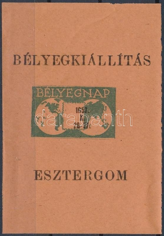 ** 1957/1b Esztergomi Bélyegnap Emlékblokk, Barna Papír (3.500) - Otros & Sin Clasificación