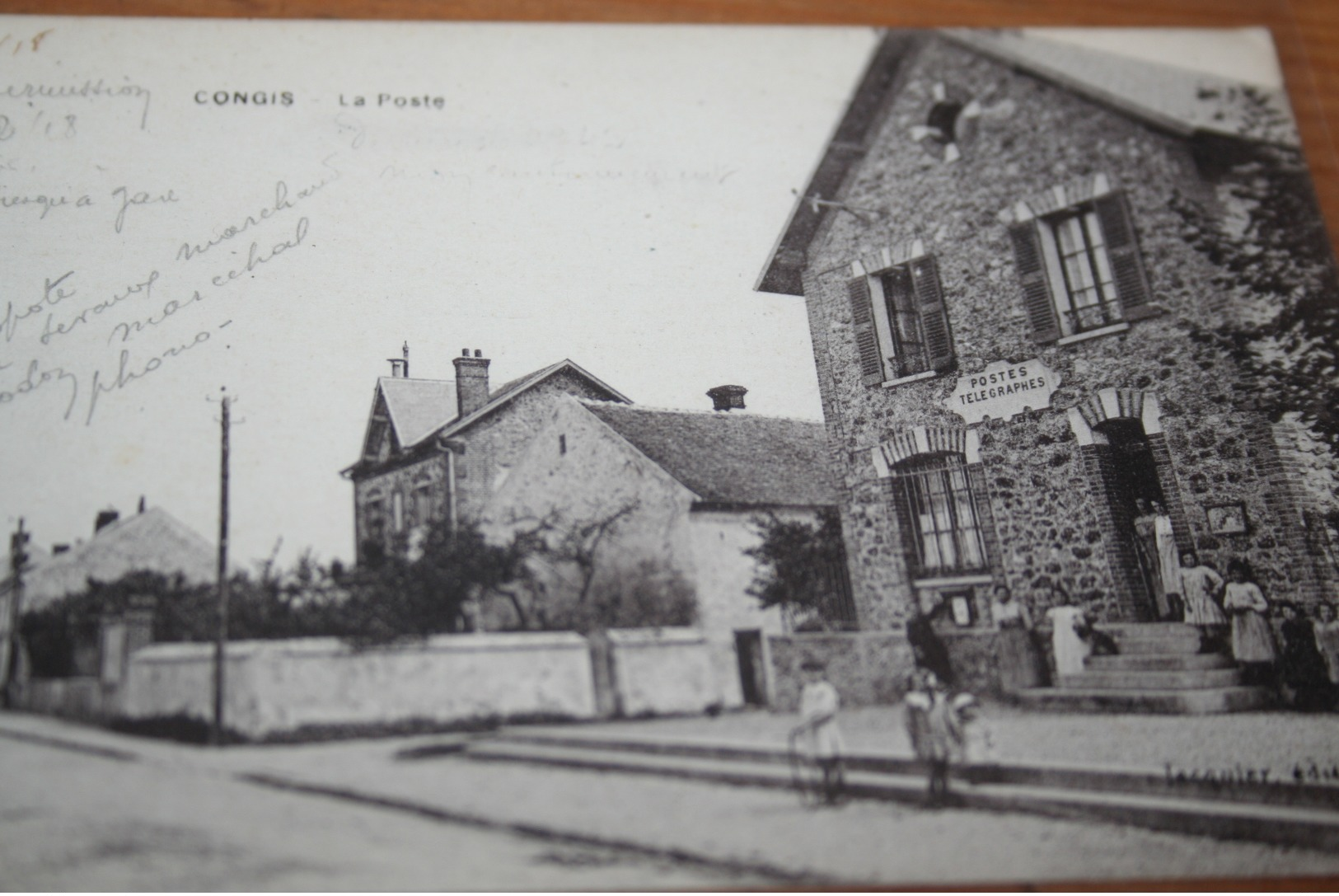 CPA 77 Seine Et Marne CONGIS La POSTE Ed Jacquier  1918 Postes Télégraphes - Autres & Non Classés