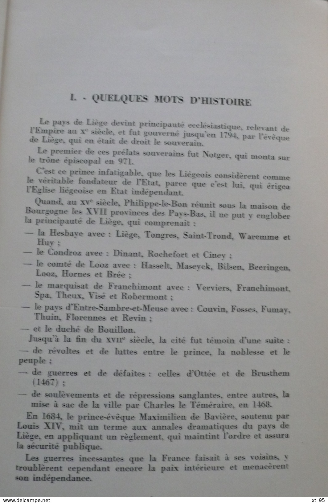 La Poste Aux Lettres Au Pays De Liege Avant 1849 - 1957 - 34 Pages - Port 2€ - Autres & Non Classés