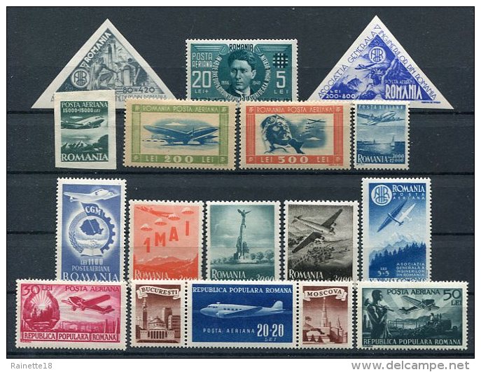 Roumanie                     Divers Postes Aériennes  ** - Unused Stamps