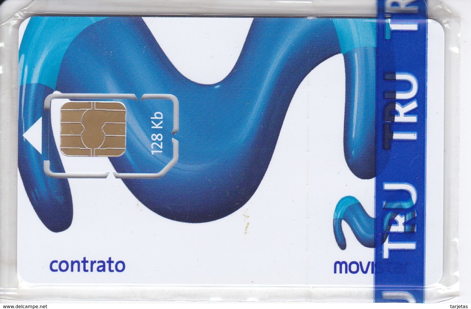 TARJETA DE ESPAÑA DE MOVISTAR CONTRATO 128 Kb EN BLISTER  NUEVA-MINT (TELEFONICA) TRU - Telefonica