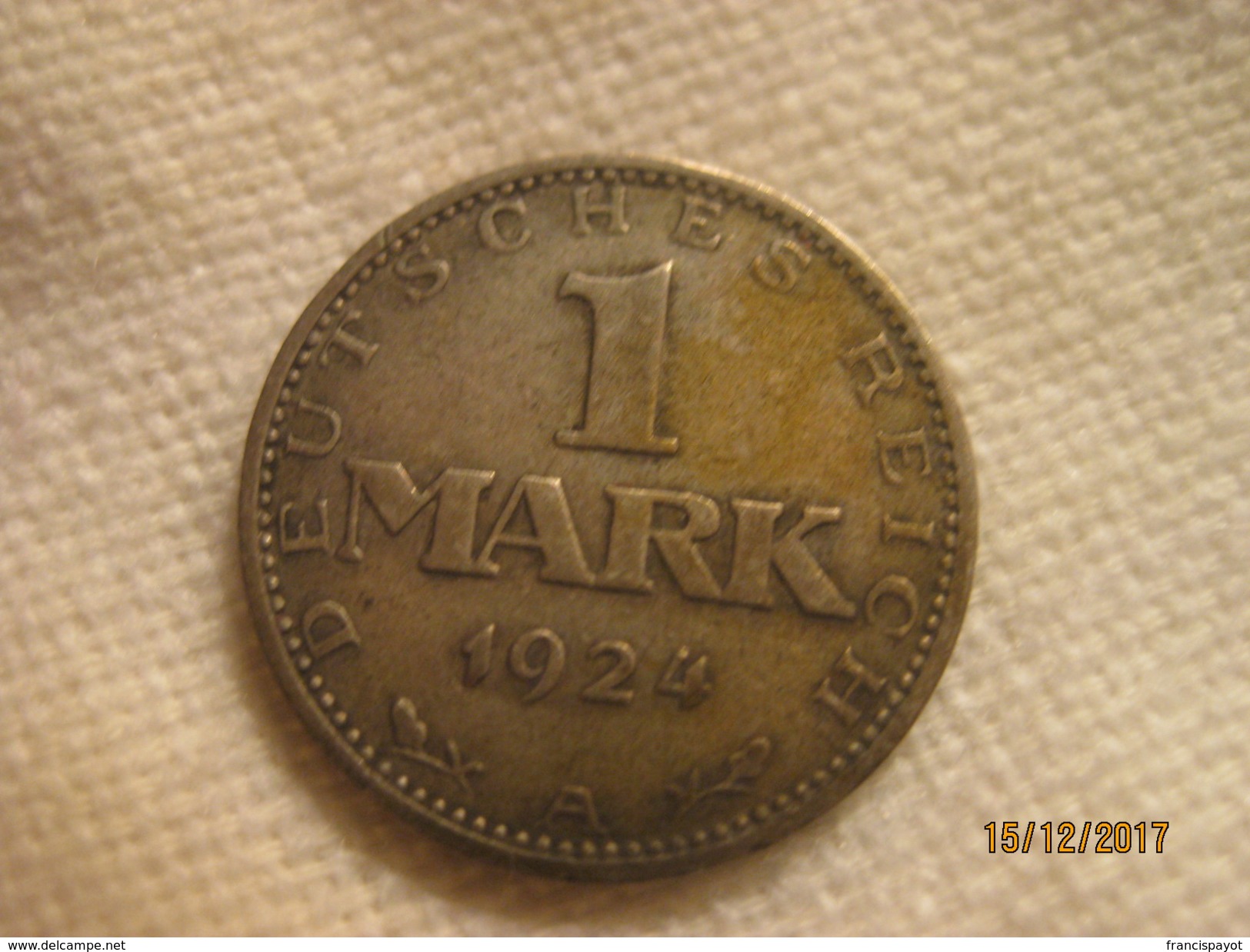 Germany : 1 Reichmark 1924 A - 1 Mark & 1 Reichsmark