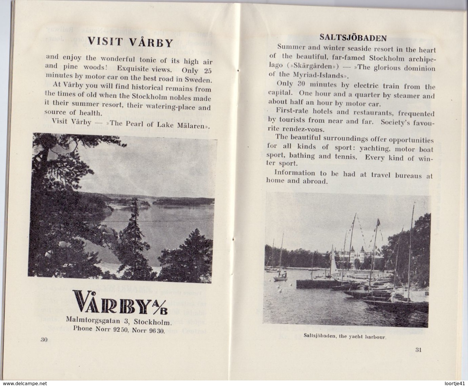 Brochure Toerisme Tourisme - Guide To Sweden - Suède - Zweden - 1927 - Dépliants Touristiques