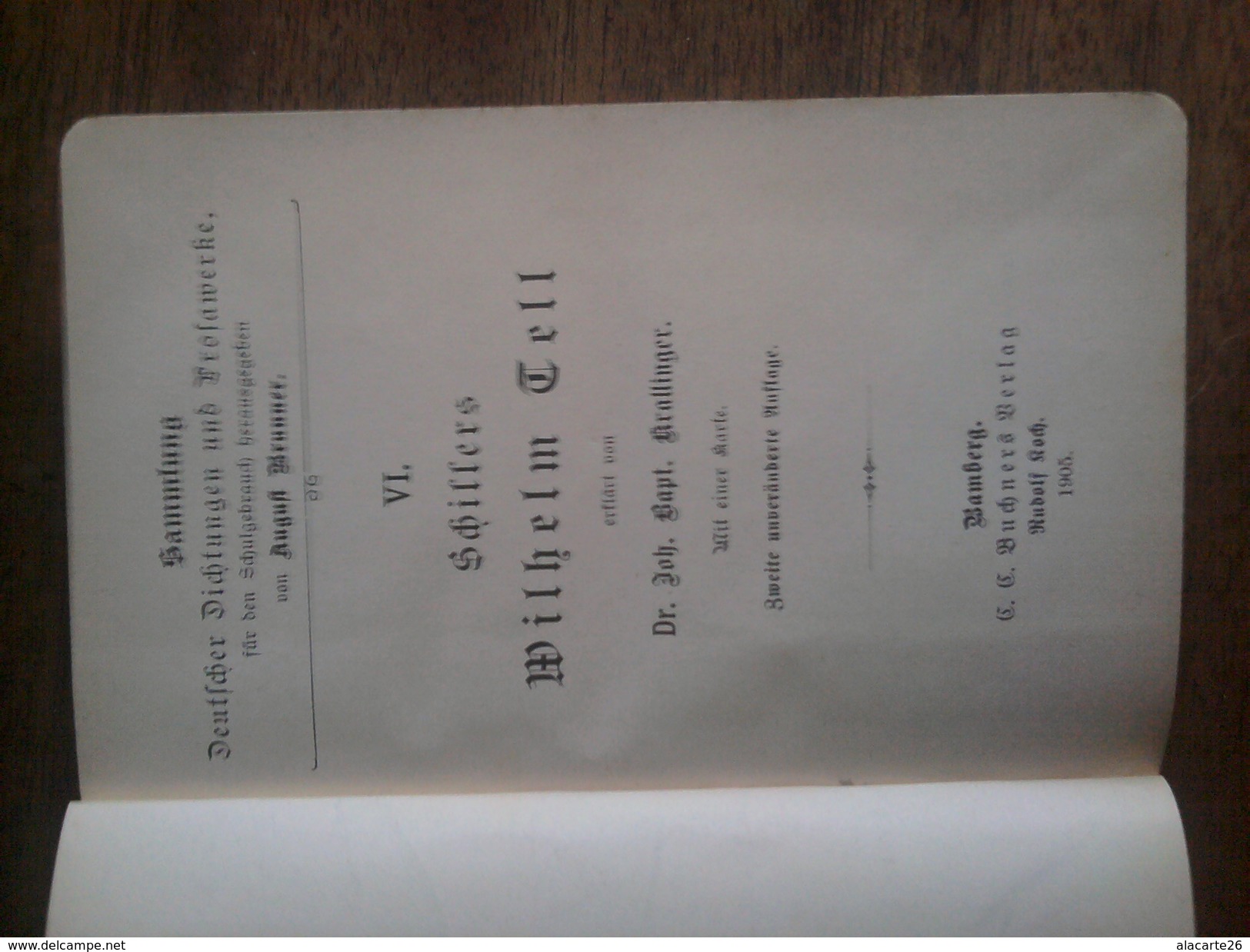 SCHILLERS MILHELM TELL - DR.JOH. BAPT. KRALLINGER - School Books