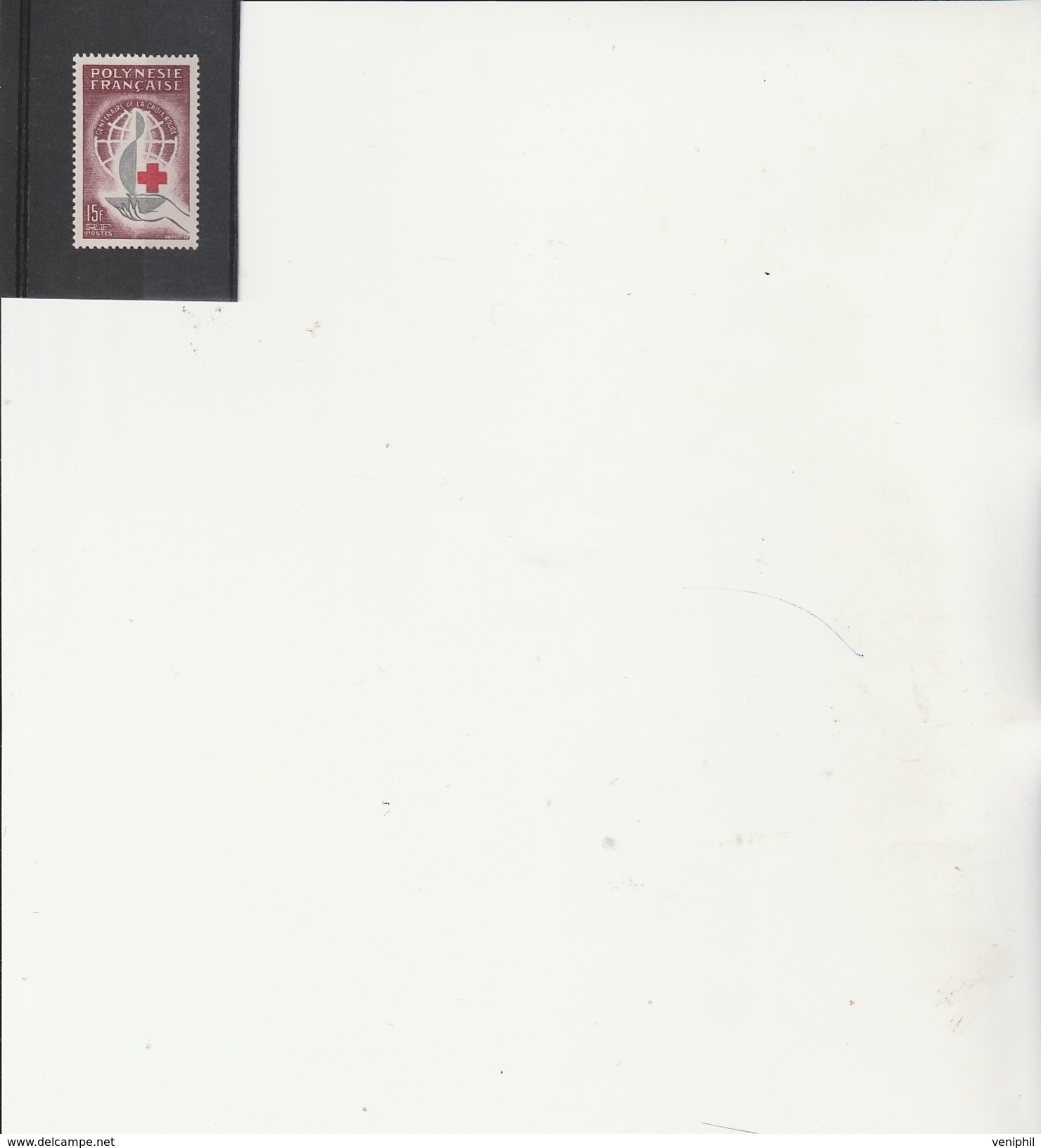 POLYNESIE FRANCAISE - CROIX ROUGE CENTENAIRE -N° 24 NEUF SANS CHARNIERE -ANNEE 1963 -COTE : 15,50 € - Unused Stamps