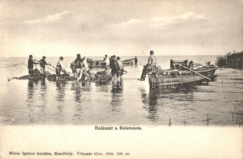 ** T2 Balaton, Halászat A Balatonon, Halászok. Mérei Ignác Kiadása - Non Classés