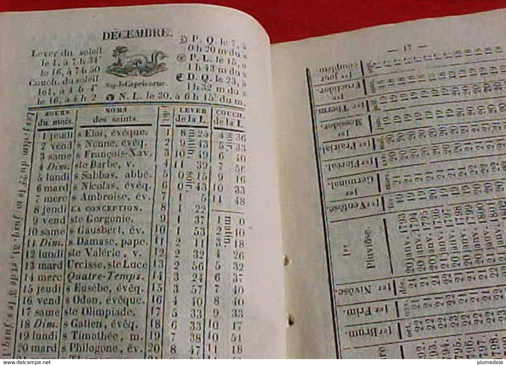 EO 1853, CALENDRIER Du DEPARTEMENT Du LOT Avec CARTE DEPLIABLE  Par BRASSAC à CAHORS OLD CALENDAR BOOKLET - Small : ...-1900