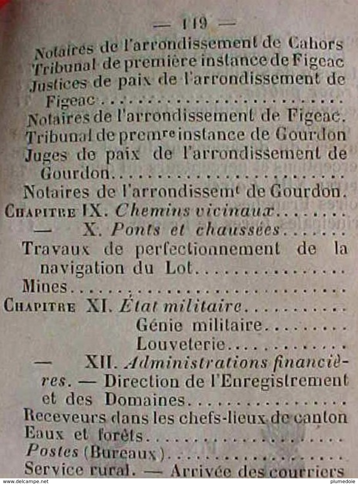 EO 1853, CALENDRIER du DEPARTEMENT du LOT avec CARTE DEPLIABLE  par BRASSAC à CAHORS OLD CALENDAR BOOKLET
