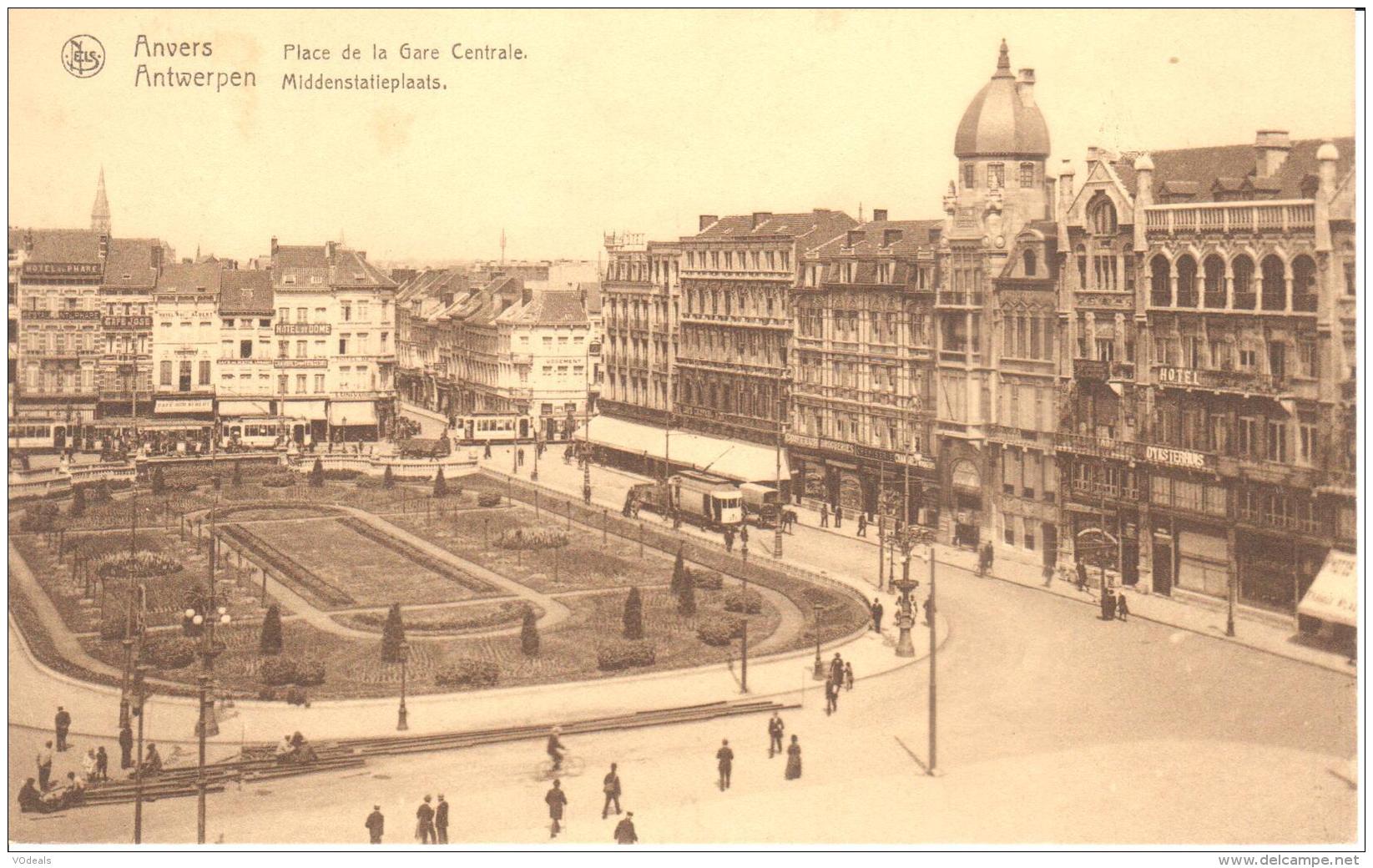 Antwerpen - Anvers - CPA - Middenstatieplaats - Place De La Gare Centale - Antwerpen