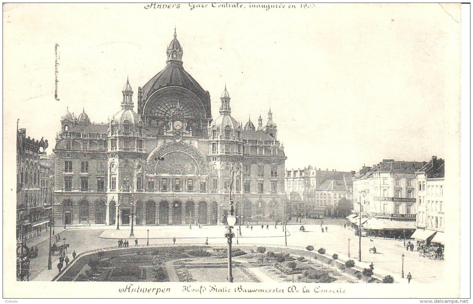 Antwerpen - Anvers - CPA - La Gare - Het Station - Antwerpen