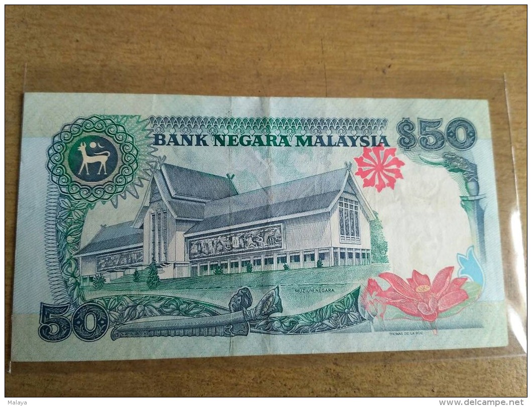 Malaysia 1995 1996 $50 Ringgit Don Paper Banknote GVF TDLR Prefik AM - Malasia