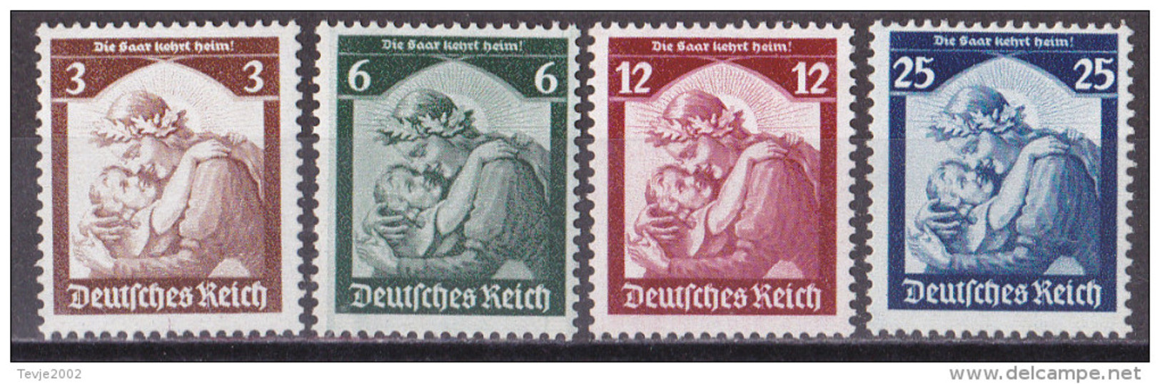 Mü_ Deutsches Reich -  Mi.Nr. 565 - 568 - Postfrisch MNH - Ungebraucht