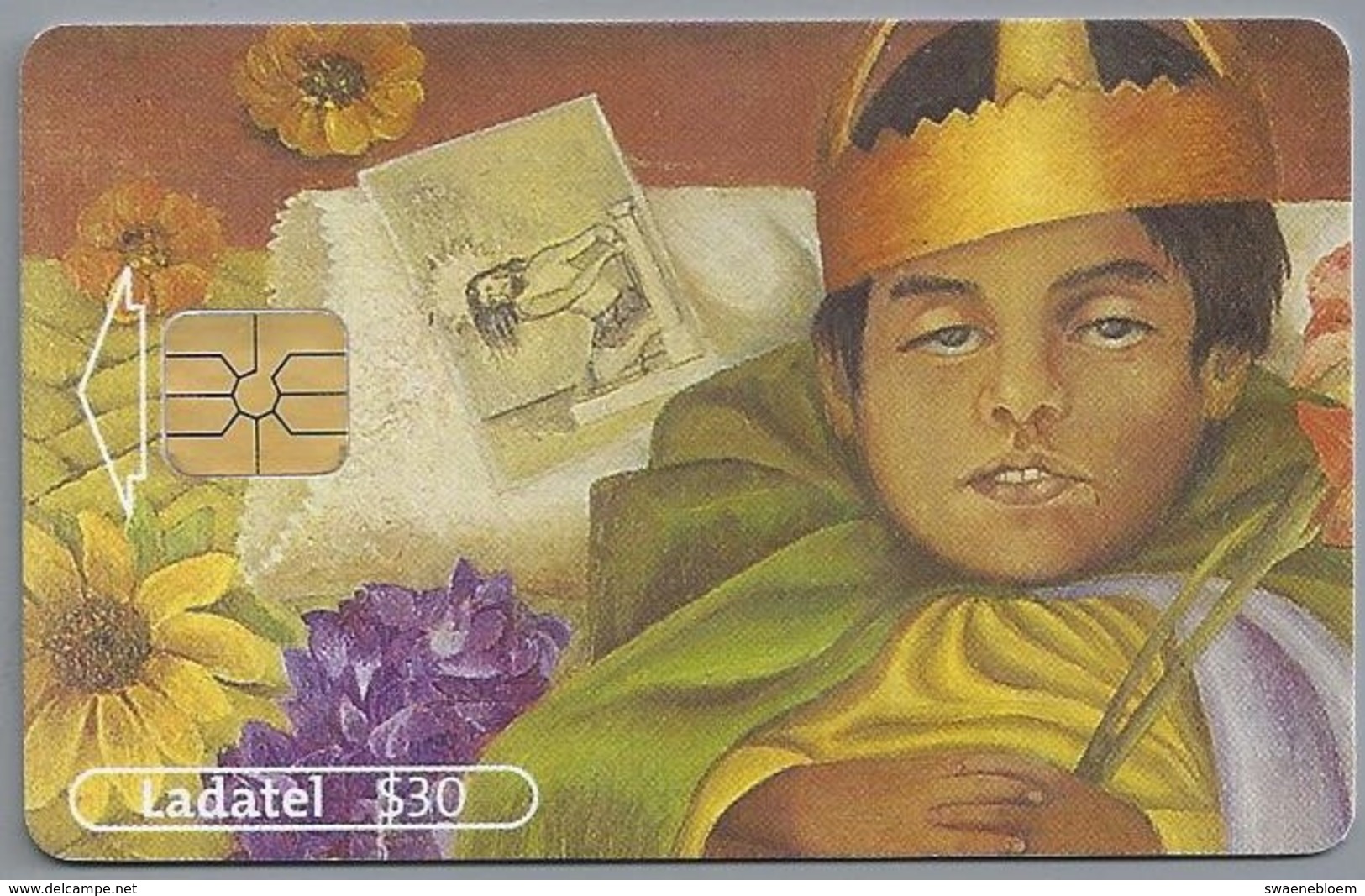 MX.- MEXICO. PHONECARD. LADATEL $ 30. TELMEX. Frida Kahlo. EL DIFUNTITO DIMAS ROSAS. Museo Dolores Olmedo Patino. - Pittura