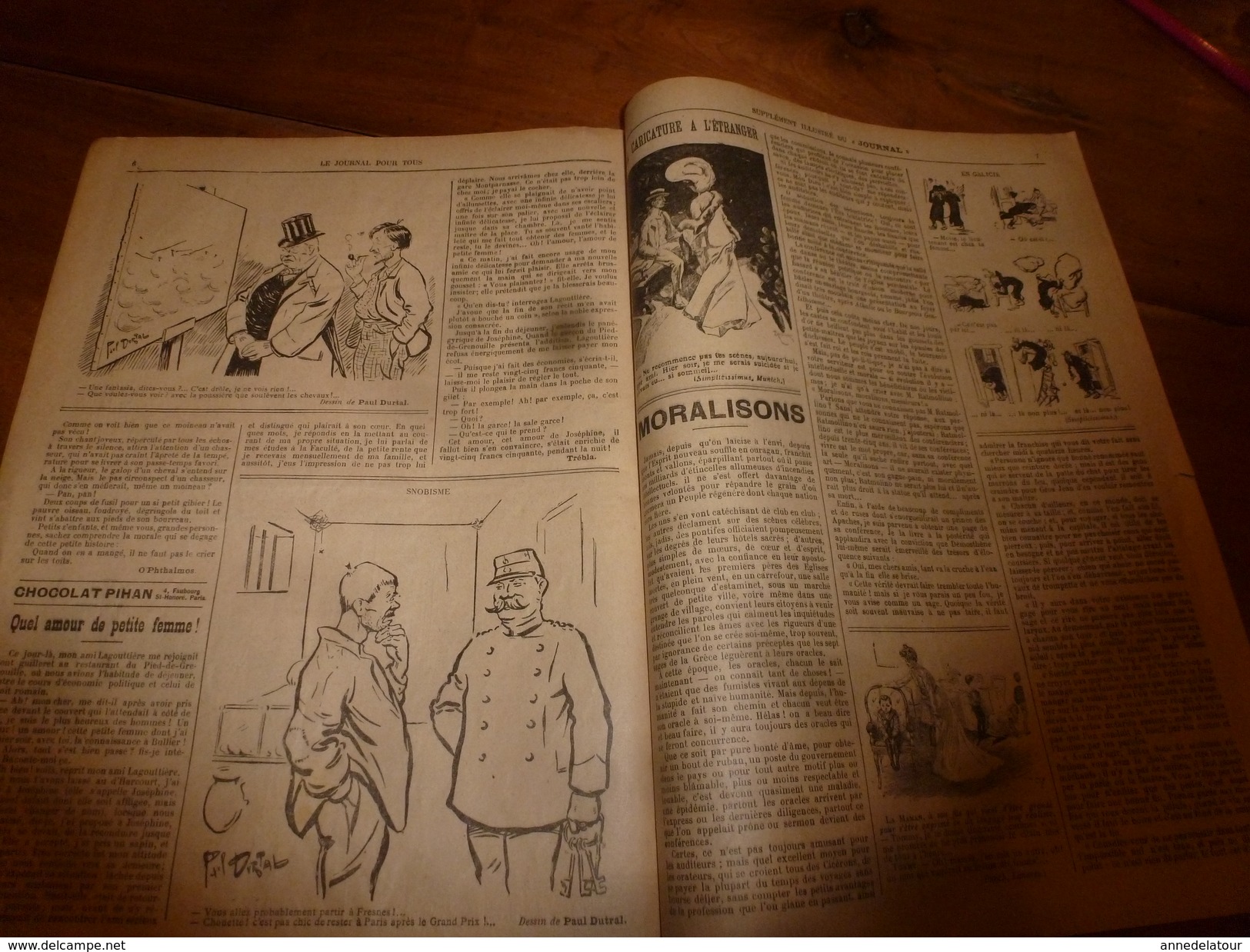 1903 LE JOURNAL:Divination Afrique noire (ill. Hay); La jolie femme de Flamberge du "Five O'Clock" de chez MAXIM'S;etc