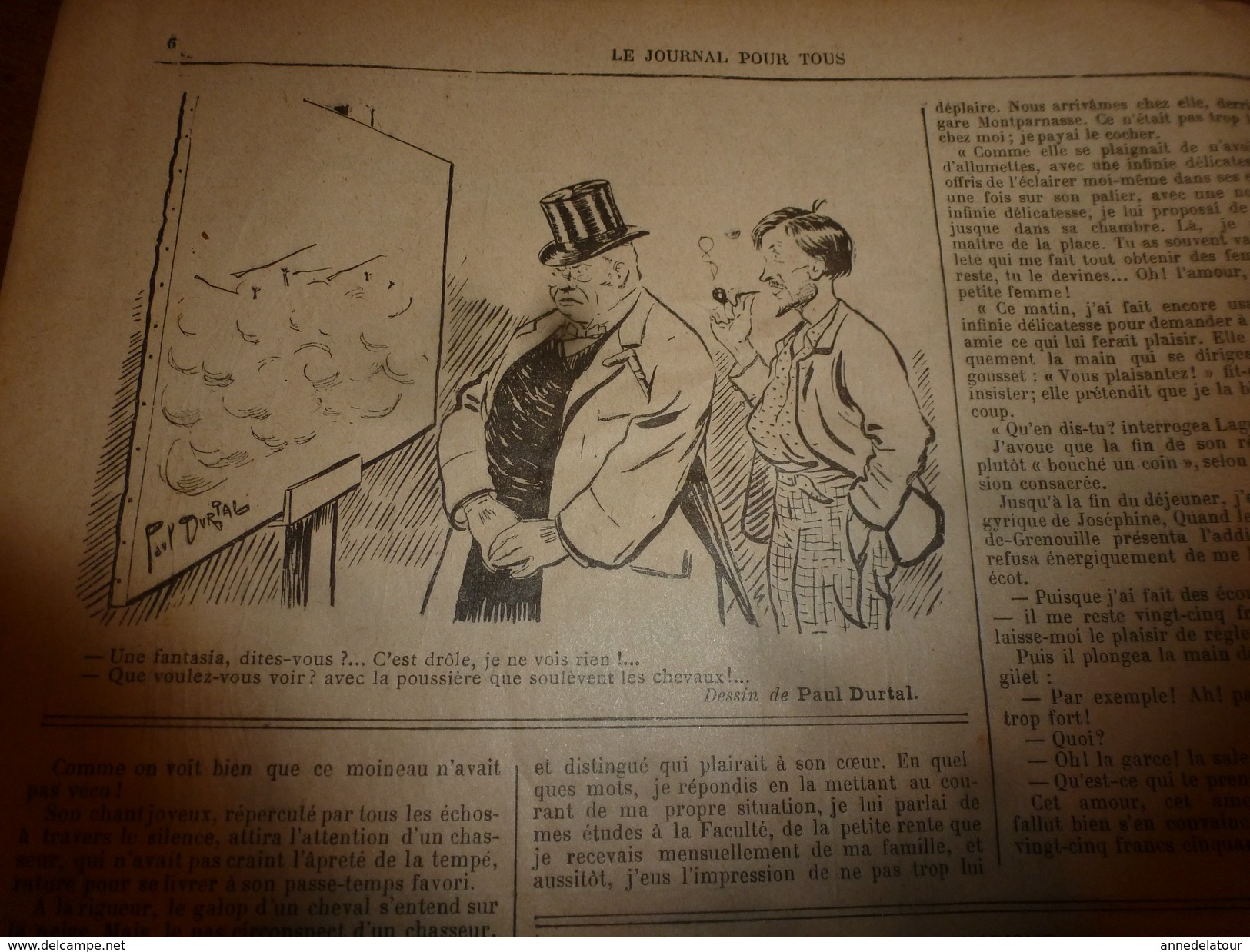 1903 LE JOURNAL:Divination Afrique noire (ill. Hay); La jolie femme de Flamberge du "Five O'Clock" de chez MAXIM'S;etc