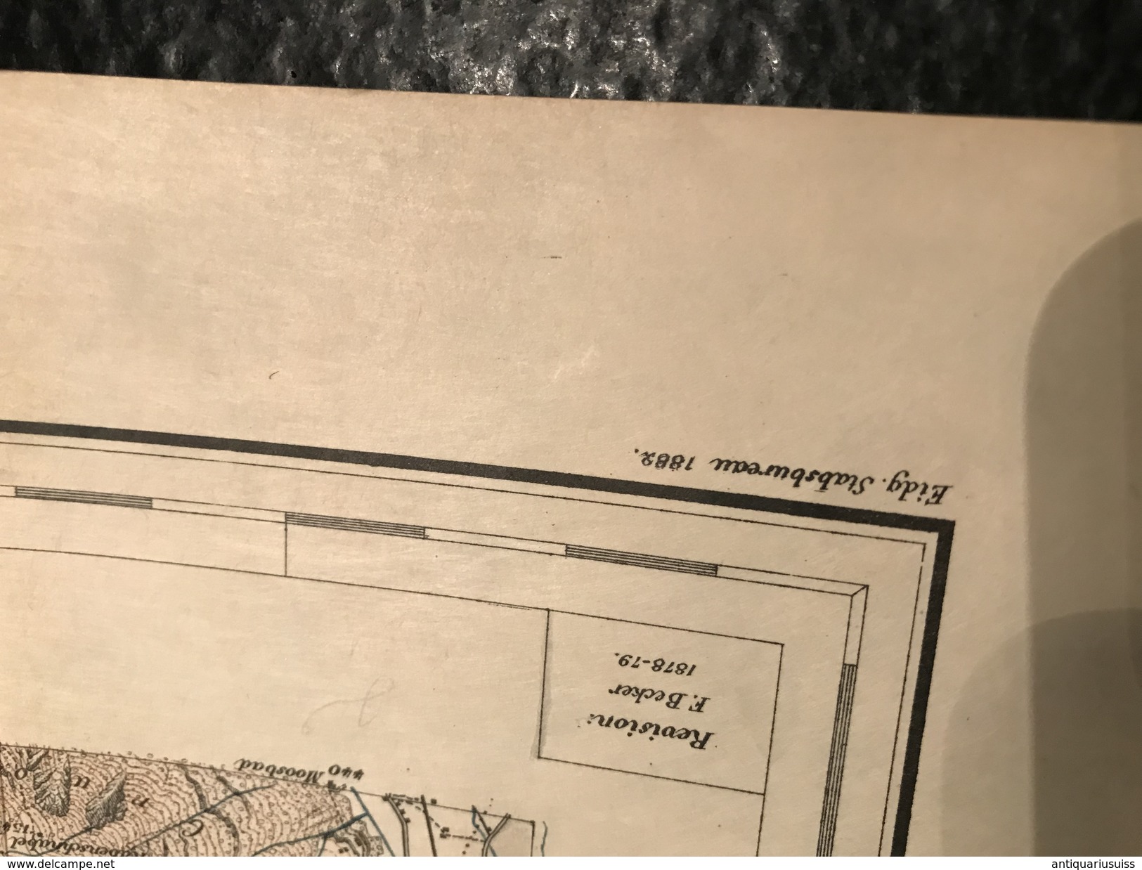 Muotathal - TOPOGRAPHISCHE Atlas DER SCHWEIZ - 1882 -CARTE TOPOGRAPHIQUE DE LA SUISSE - Siegfriedatlas - Blatt Nr. 399 - Topographische Karten