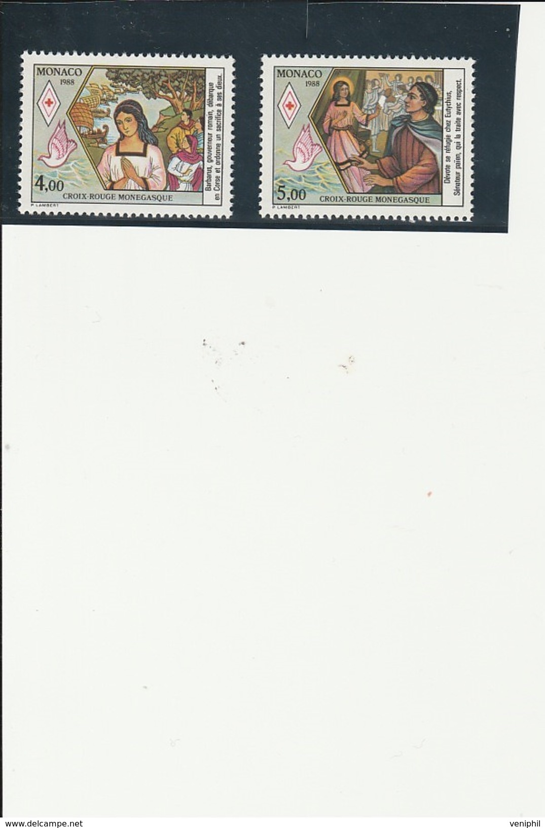 MONACO - CROIX ROUGE N° 1649-1650- NEUF  XX -ANNEE 1988 - Ongebruikt