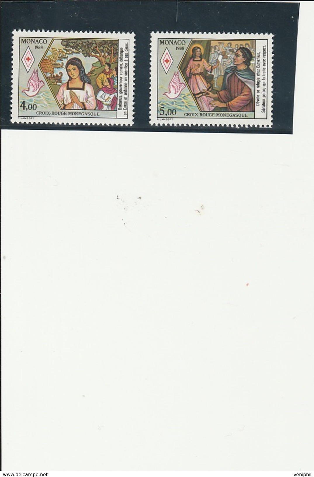 MONACO - CROIX ROUGE N° 1649-1650- NEUF  XX -ANNEE 1988 - Unused Stamps
