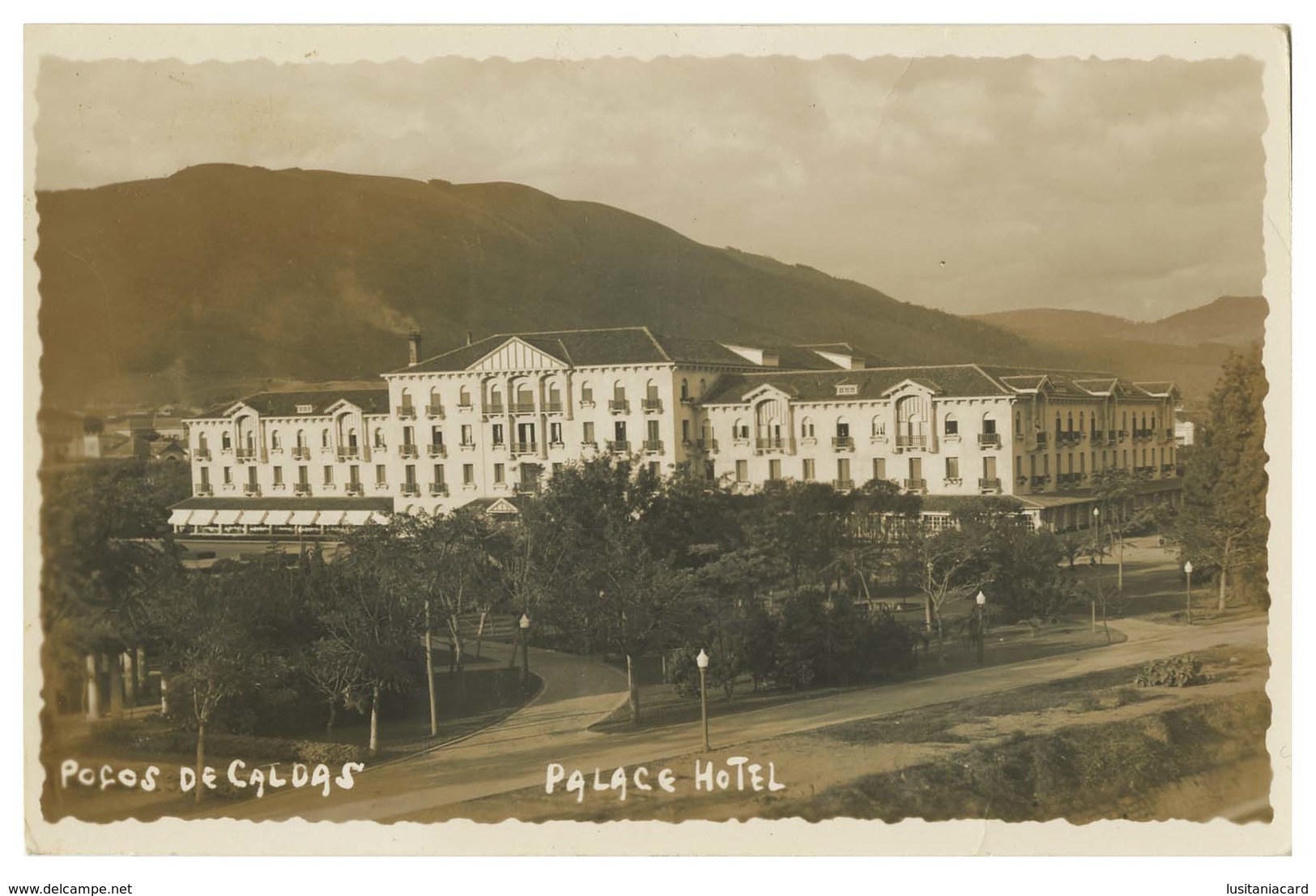 MINAS GERAIS  - POÇOS DE CALDAS - HOTEIS E RESTAURANTES - Palace Hotel.  Carte Postale - Belo Horizonte