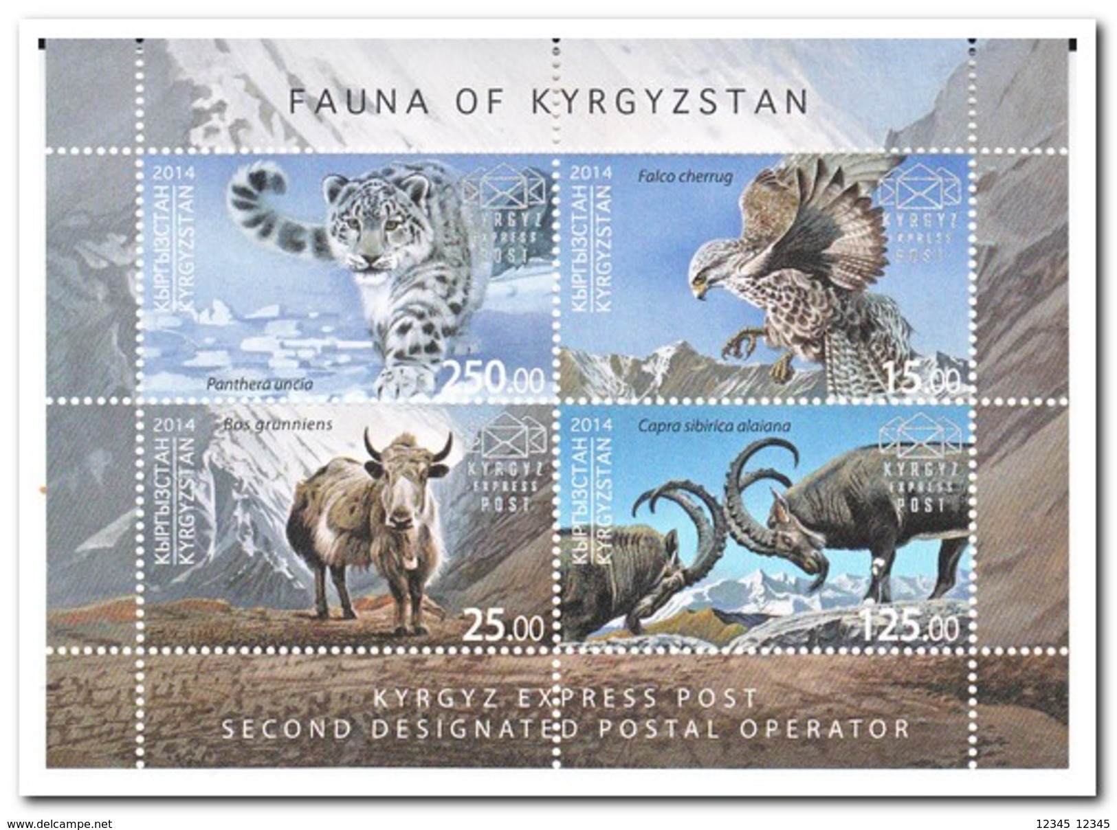 Kirizië 2014, Postfris MNH, Animals - Kirgizië