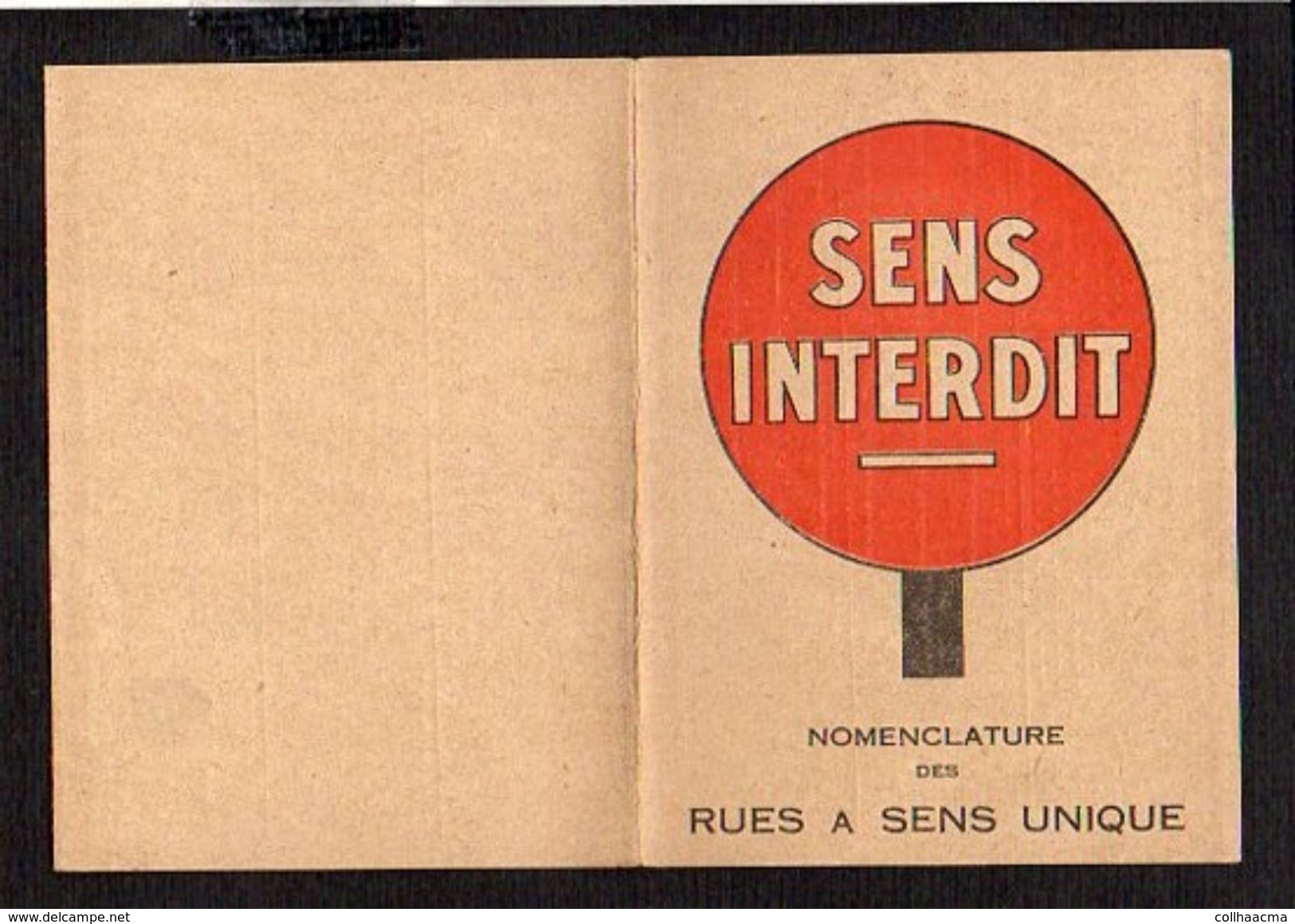 1950 Publicité 4 Volets Compagnie Parisienne De Fonderie à Choisy Le Roi / Momenclature Des Rues à Sens Unique De Paris - Advertising
