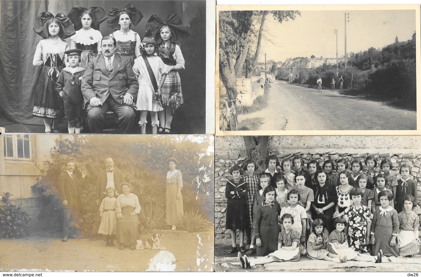 Lot de 100 cartes et cartes-photo à identifier  recherche: Familles, évènements, personnages, militaria... 1900 à 1950