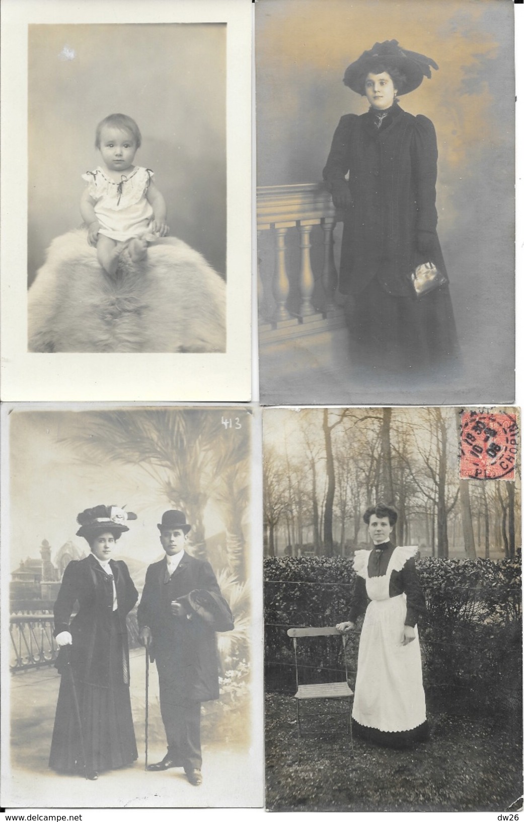 Lot de 100 cartes et cartes-photo à identifier  recherche: Familles, évènements, personnages, militaria... 1900 à 1950