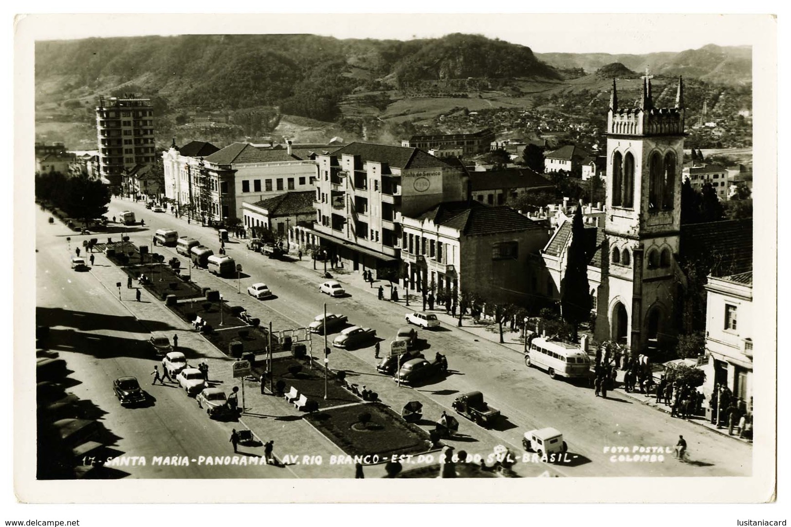 RIO GRANDE DO SUL - SANTA MARIA - Panorama ( Ed. Foto Postal Colombo Nº 17)carte Postale - Porto Alegre