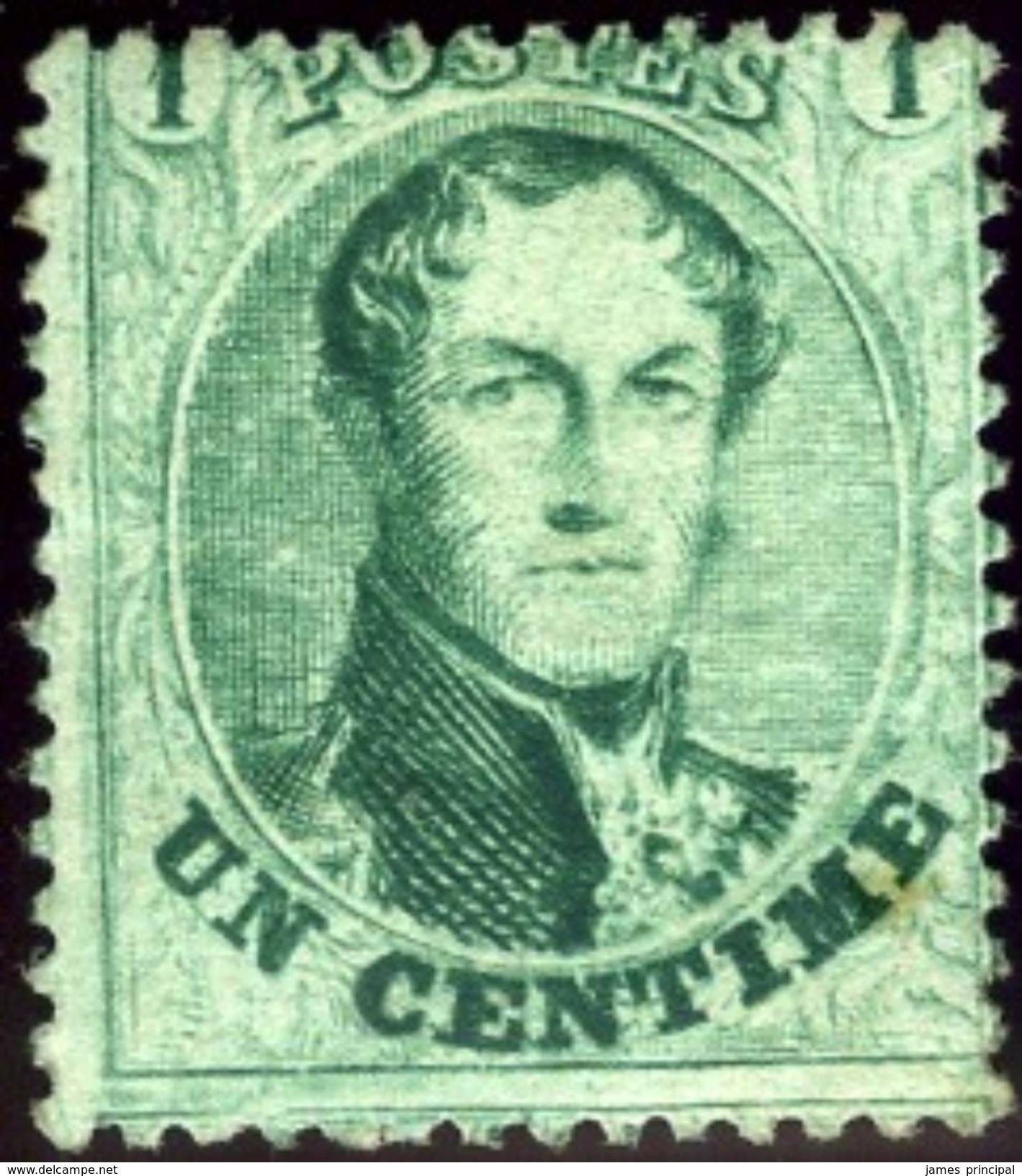 Belgium. Scott #13. Mint. OG. - 1863-1864 Medallions (13/16)