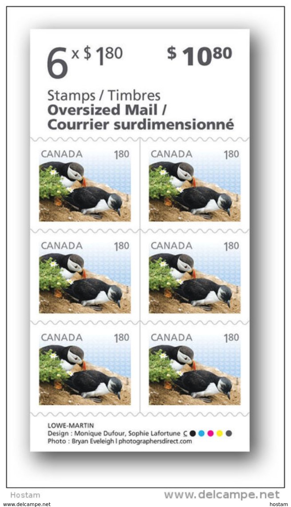 Canada, 2014. #2716a, Bk 576, BABY WILDLIFE ANIMAL. BOOKLET   Puffin,  Macarreux - Carnets Complets