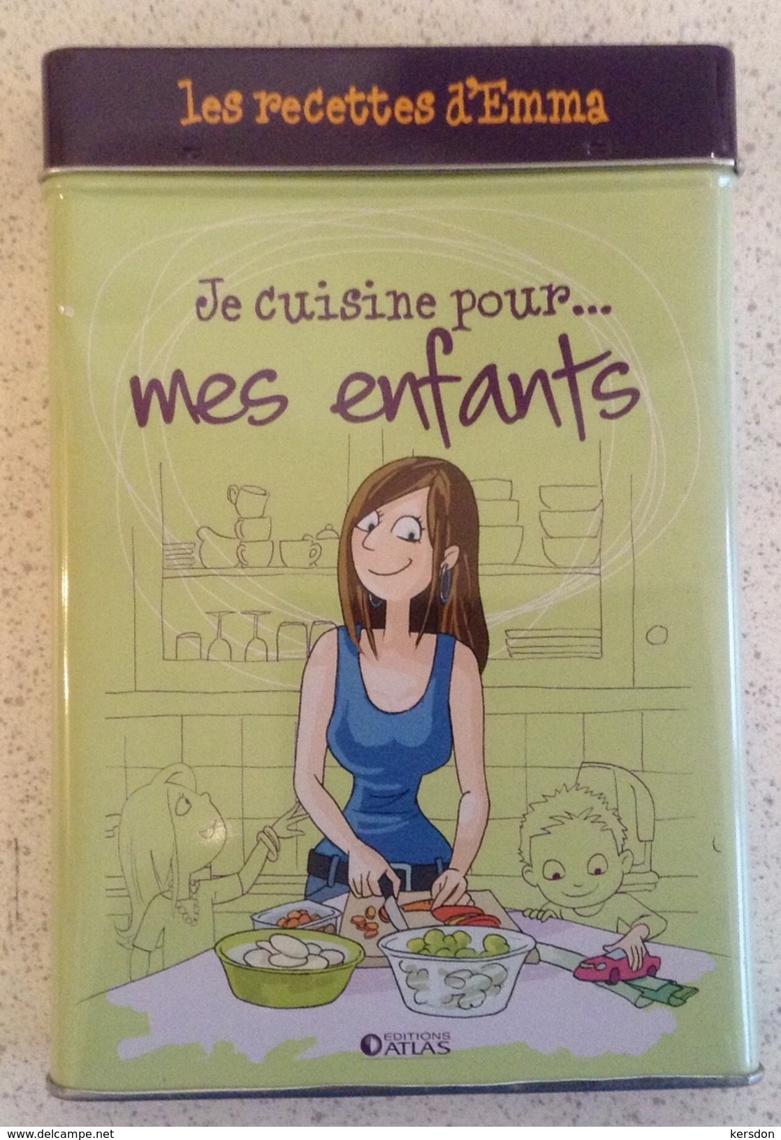 Merci Les Recettes D'Emma - Boite Métal Fiches Cuisine - Editions ATLAS - Je Cuisine Pour Mes Enfants - Neuf - Sonstige & Ohne Zuordnung