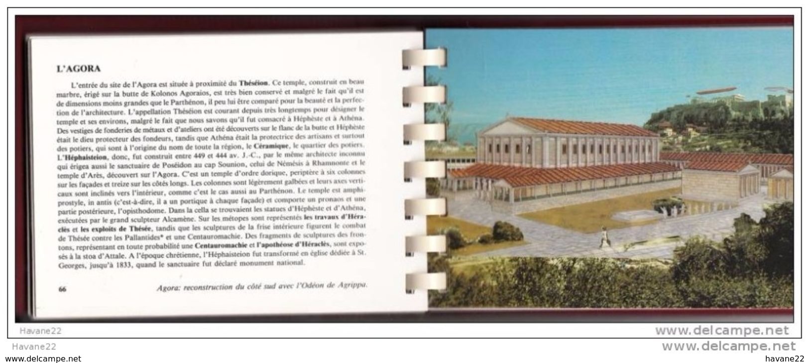 Z817 GUIDE LIVRE ATHENES AUTREFOIS ET AUJOURD'HUI GUIDE AVEC RECONSTRUCTION DES ANCIENS MONUMENTS - Tourisme