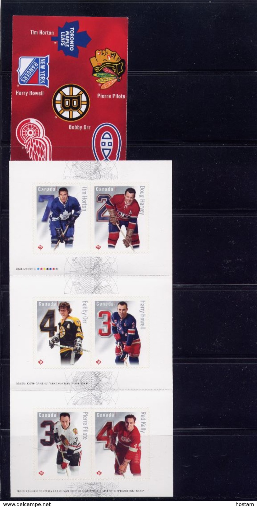 CANADA  2014, # 2787. National Hockey League,  THE ORIGINAL SIX , Booklet  Mnh 6 Permanent  Stamps - Carnets Complets