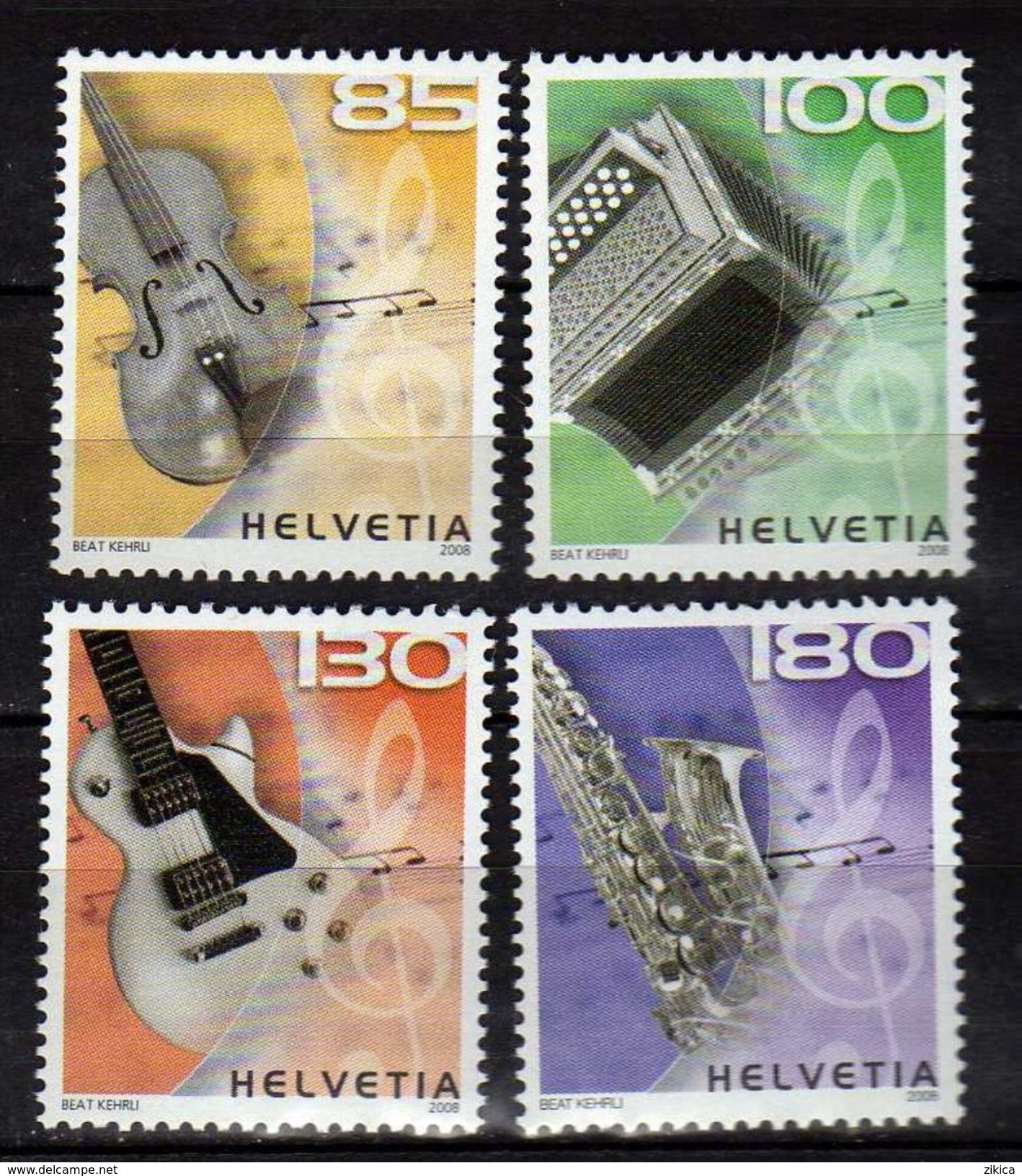 Switzerland/Suisse/Helvetia .2008 Musical Instruments. MNH - Neufs